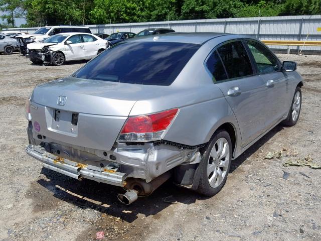 1HGCP2F88AA020608 - 2010 HONDA ACCORD EXL SILVER photo 4