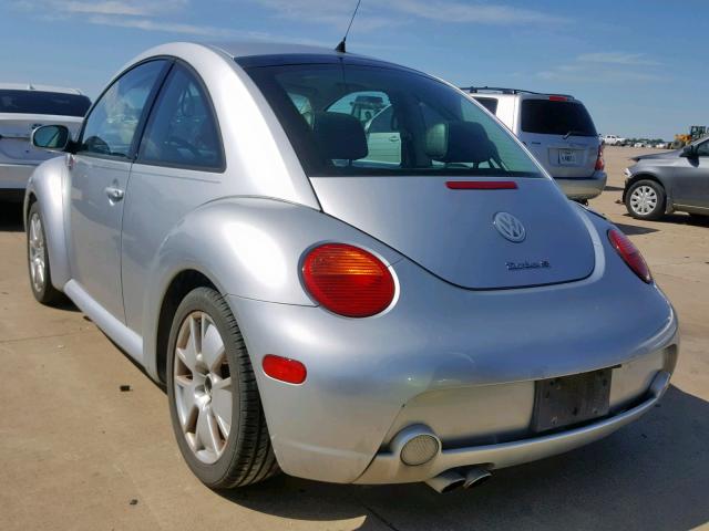3VWFE21C03M431517 - 2003 VOLKSWAGEN NEW BEETLE ვერცხლისფერი ფოტო 3