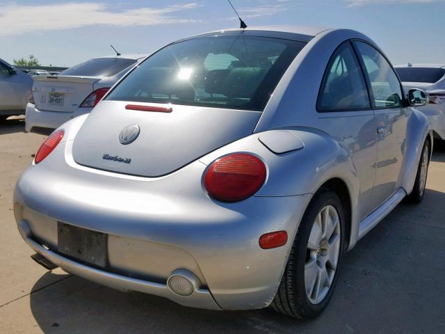 3VWFE21C03M431517 - 2003 VOLKSWAGEN NEW BEETLE ვერცხლისფერი ფოტო 4