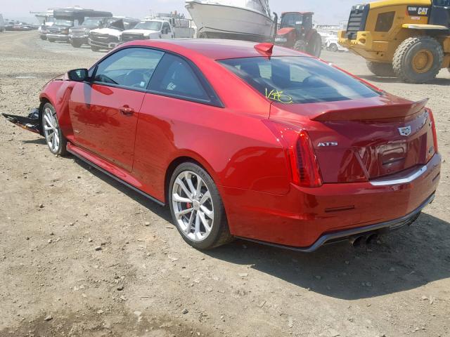 1G6AN1RY6H0163108 - 2017 CADILLAC ATS-V RED photo 3