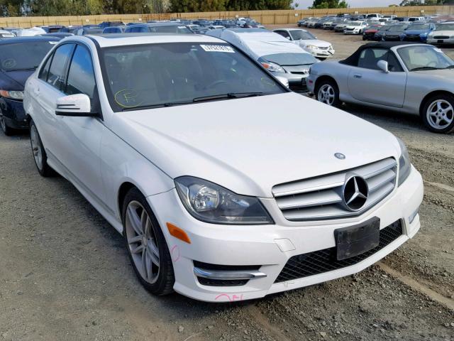 WDDGF4HB7DR248960 - 2013 MERCEDES-BENZ C 250 WHITE photo 1