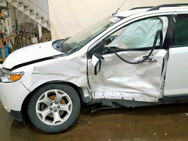 2FMDK3JC6BBA64028 - 2011 FORD EDGE SEL WHITE photo 10