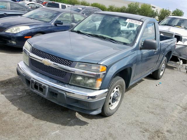 1GCCS148168328289 - 2006 CHEVROLET COLORADO BLUE photo 2