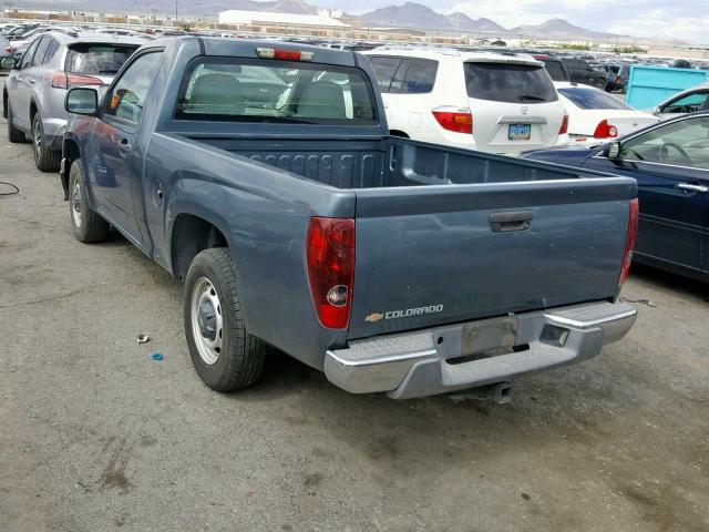 1GCCS148168328289 - 2006 CHEVROLET COLORADO BLUE photo 3