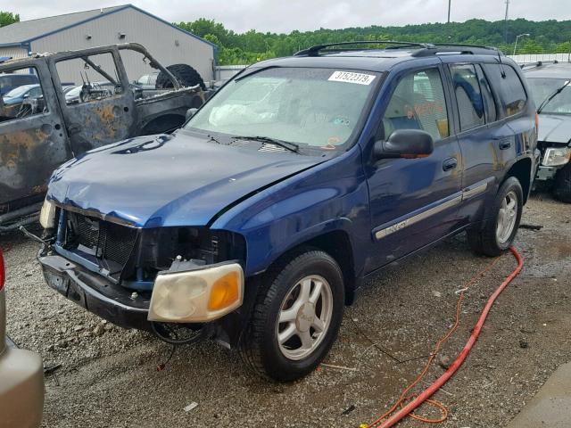 1GKDT13S122111809 - 2002 GMC ENVOY BLUE photo 2