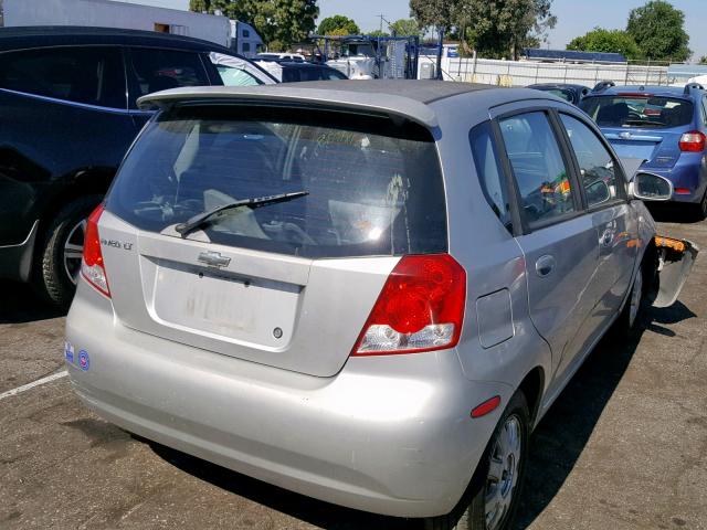 KL1TG62615B349796 - 2005 CHEVROLET AVEO LT WHITE photo 4