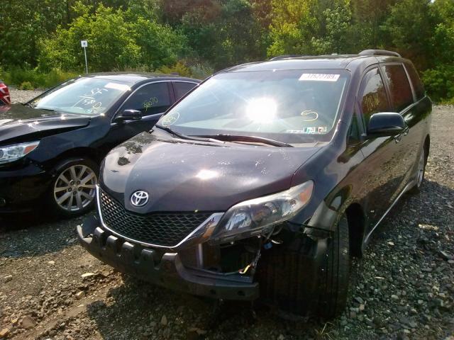 5TDXK3DC3BS042967 - 2011 TOYOTA SIENNA SPO BLACK photo 2