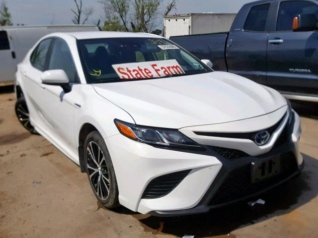 4T1B21HKXKU517571 - 2019 TOYOTA CAMRY HYBR WHITE photo 1