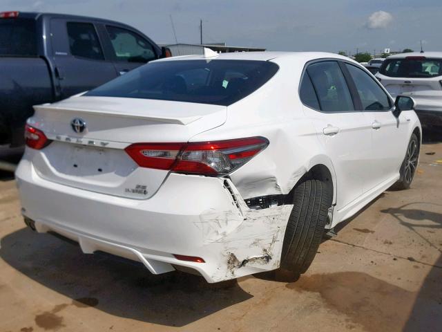 4T1B21HKXKU517571 - 2019 TOYOTA CAMRY HYBR WHITE photo 4