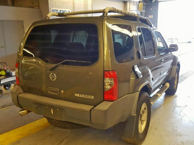 5N1ED28T44C676374 - 2004 NISSAN XTERRA XE GRAY photo 4