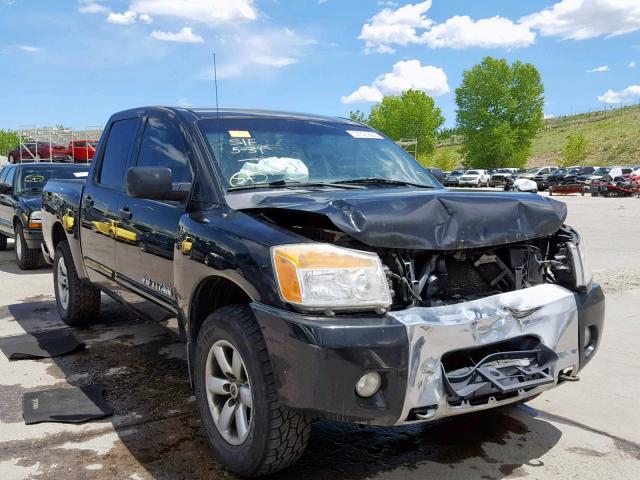 1N6BA0EC8CN300284 - 2012 NISSAN TITAN S BLACK photo 1