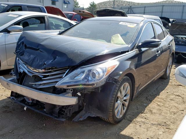 KMHFG4JG3EA368176 - 2014 HYUNDAI AZERA BLACK photo 2