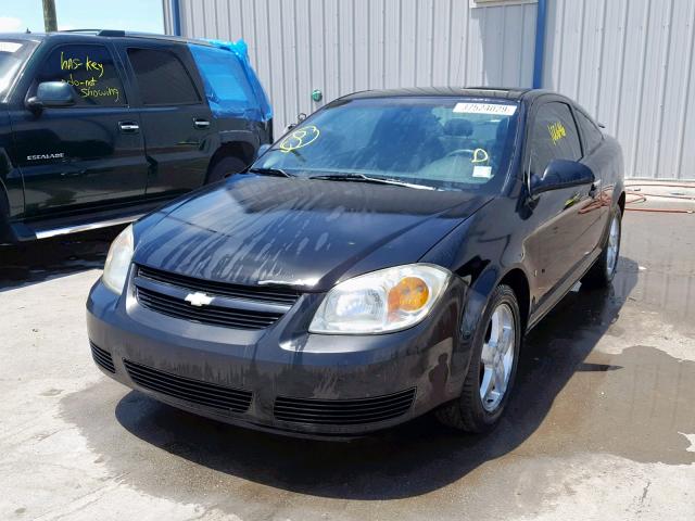 1G1AL15F967633992 - 2006 CHEVROLET COBALT LT BLACK photo 2