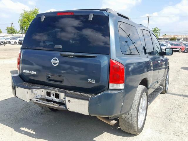 5N1AA08A25N712269 - 2005 NISSAN ARMADA SE GREEN photo 4