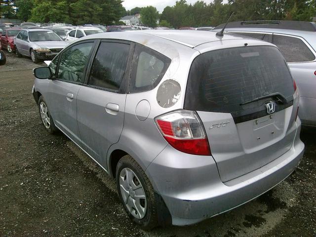 JHMGE8H32DC000596 - 2013 HONDA FIT SILVER photo 3