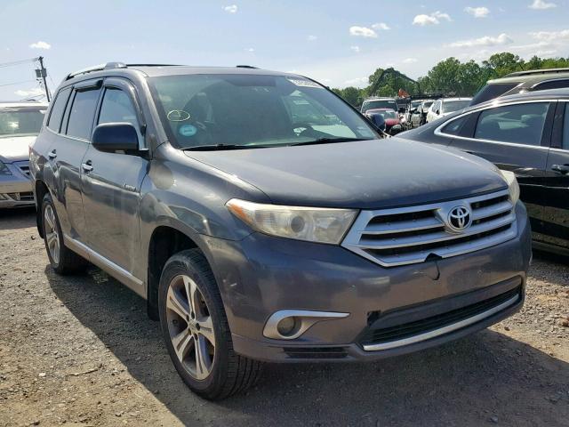 5TDDK3EH0CS129773 - 2012 TOYOTA HIGHLANDER GRAY photo 1