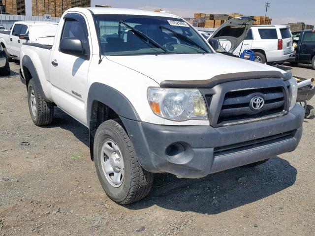 5TEPX42N55Z060714 - 2005 TOYOTA TACOMA WHITE photo 1