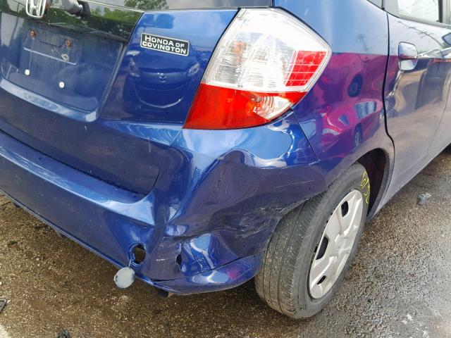 JHMGE8H30DC082831 - 2013 HONDA FIT BLUE photo 9