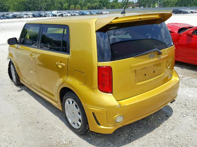 JTLKE50E681058210 - 2008 TOYOTA SCION XB 黄色 照片 3