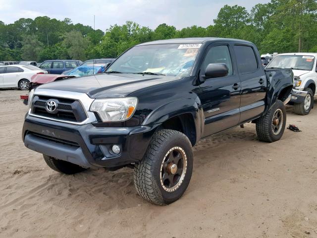 3TMLU4EN0DM129758 - 2013 TOYOTA TACOMA DOU BLACK photo 2