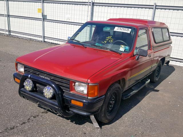 JT4RN50R8H5104531 - 1987 TOYOTA PICKUP 1/2 RED photo 2