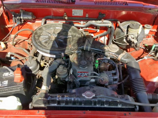 JT4RN50R8H5104531 - 1987 TOYOTA PICKUP 1/2 RED photo 7