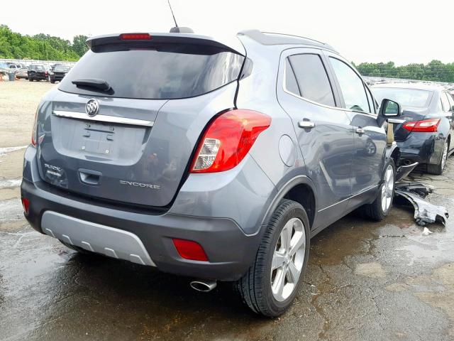 KL4CJASB6FB036068 - 2015 BUICK ENCORE GRAY photo 4