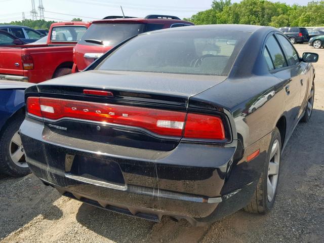 2C3CDXAT7EH259319 - 2014 DODGE CHARGER PO BLACK photo 4