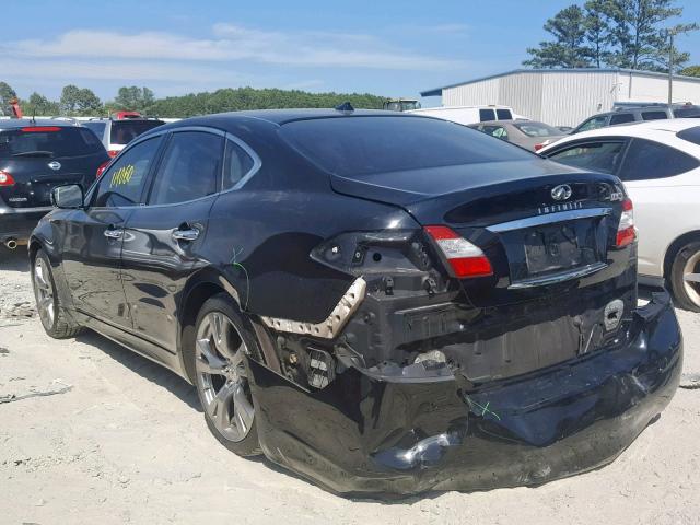 JN1AY1AP1CM530251 - 2012 INFINITI M56 BLACK photo 3