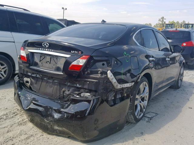 JN1AY1AP1CM530251 - 2012 INFINITI M56 BLACK photo 4