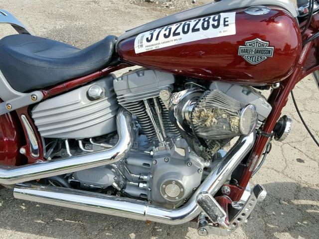 1HD1JJ5198Y060671 - 2008 HARLEY-DAVIDSON FXCW  BURGUNDY photo 7