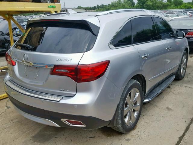 5FRYD4H86FB002059 - 2015 ACURA MDX ADVANC SILVER photo 4