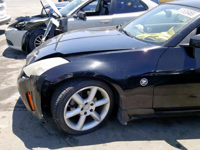 JN1AZ34EX3T014091 - 2003 NISSAN 350Z COUPE BLACK photo 9