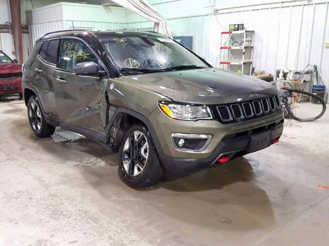 3C4NJDDB3HT632060 - 2017 JEEP COMPASS TR GREEN photo 1