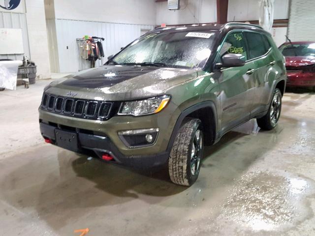 3C4NJDDB3HT632060 - 2017 JEEP COMPASS TR GREEN photo 2