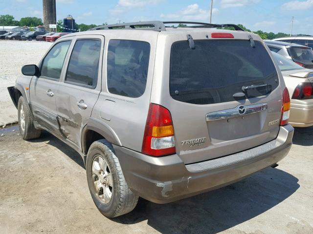 4F2CU09102KM17039 - 2002 MAZDA TRIBUTE LX GRAY photo 3