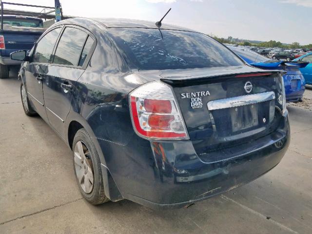 3N1AB6AP8CL775413 - 2012 NISSAN SENTRA 2.0 BLACK photo 3