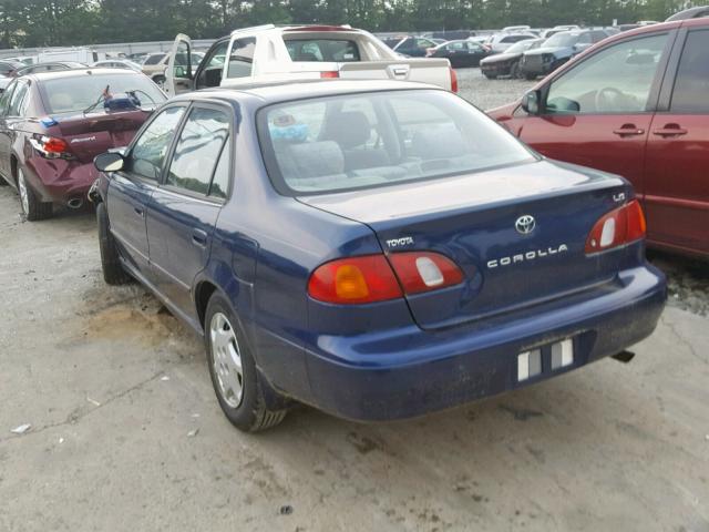 2T1BR18E0WC063876 - 1998 TOYOTA COROLLA VE BLUE photo 3