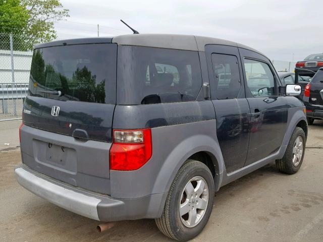 5J6YH27593L033794 - 2003 HONDA ELEMENT EX BLACK photo 4