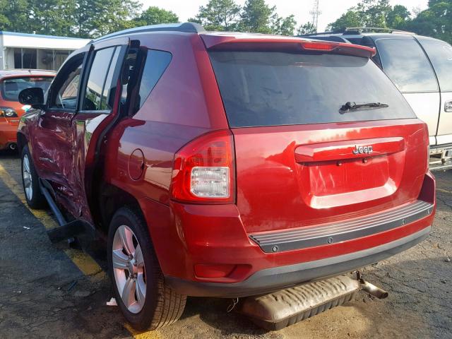 1C4NJCBA9CD634091 - 2012 JEEP COMPASS SP წითელი ფოტო 3