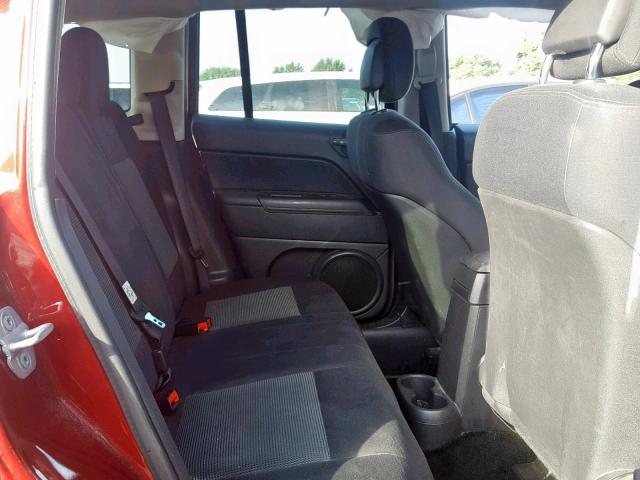 1C4NJCBA9CD634091 - 2012 JEEP COMPASS SP წითელი ფოტო 6