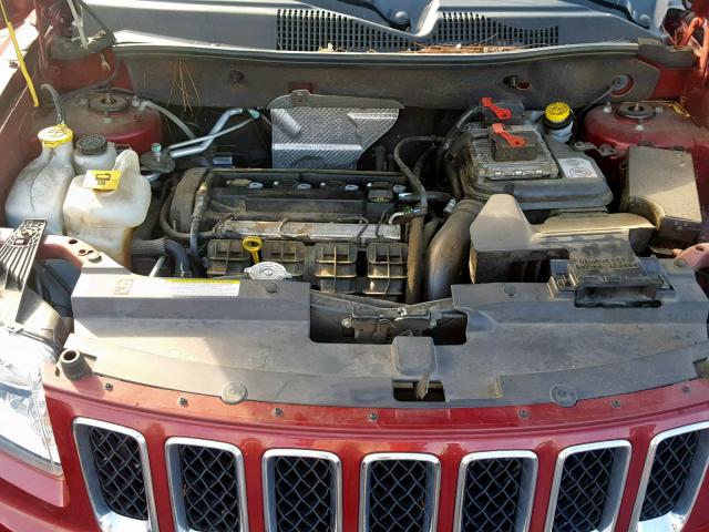 1C4NJCBA9CD634091 - 2012 JEEP COMPASS SP წითელი ფოტო 7