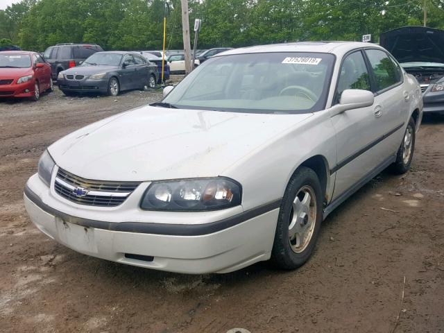 2G1WF52K439327749 - 2003 CHEVROLET IMPALA SILVER photo 2