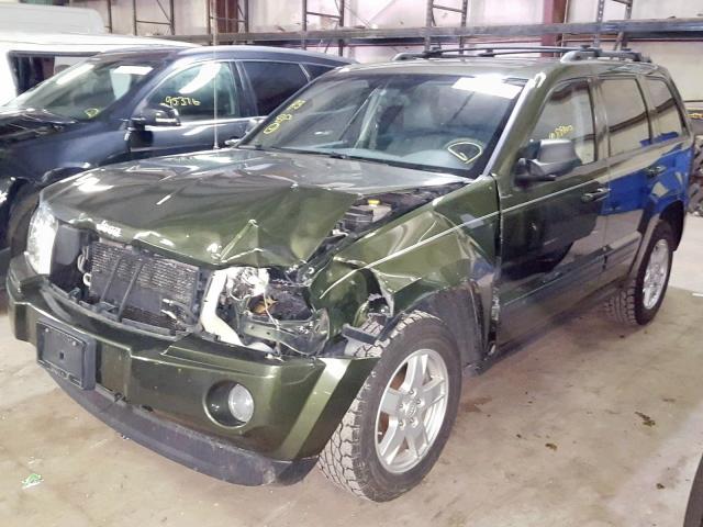 1J4GR48KX6C354269 - 2006 JEEP GRAND CHER GREEN photo 2