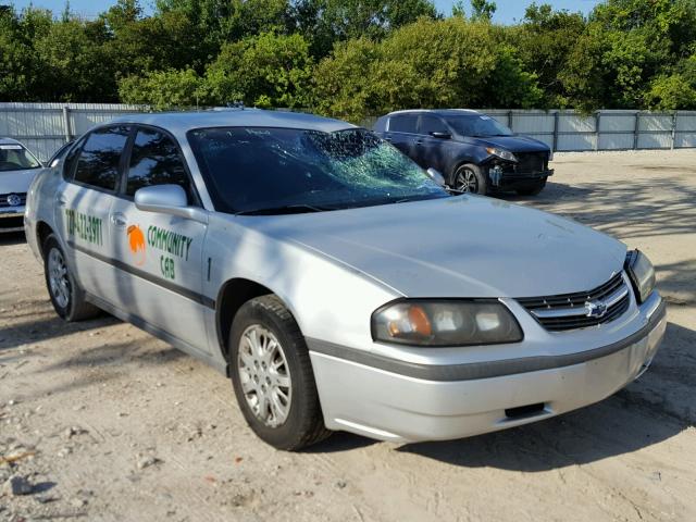 2G1WF55K239382857 - 2003 CHEVROLET IMPALA SILVER photo 1