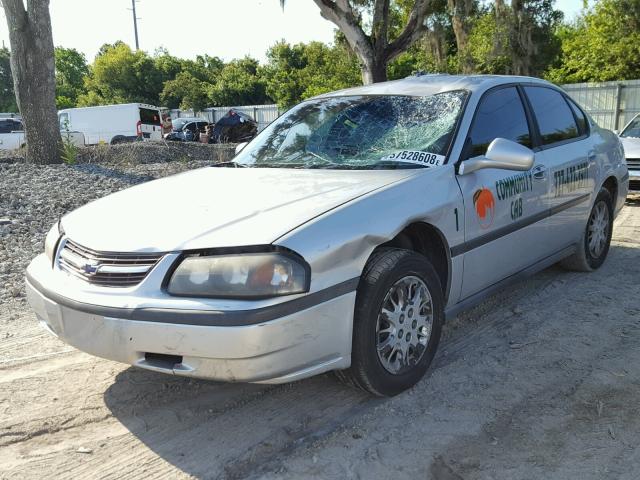 2G1WF55K239382857 - 2003 CHEVROLET IMPALA SILVER photo 2