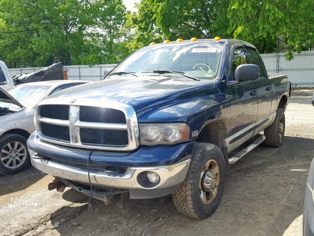 3D7KS28D15G768746 - 2005 DODGE RAM 2500 S ლურჯი ფოტო 2