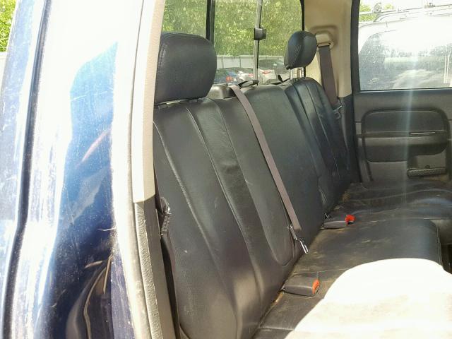 3D7KS28D15G768746 - 2005 DODGE RAM 2500 S ლურჯი ფოტო 6