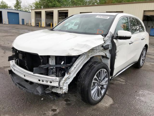 5FRYD4H53HB010774 - 2017 ACURA MDX TECHNO WHITE photo 2