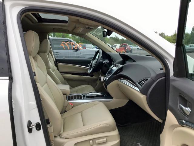 5FRYD4H53HB010774 - 2017 ACURA MDX TECHNO WHITE photo 5